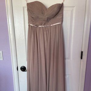 Strapless Mauve Prom Dress